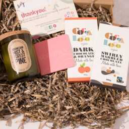Thai Bamboo & Coconut Soy Wax Candle - Recycled Wine Bottle - thumbnail 4