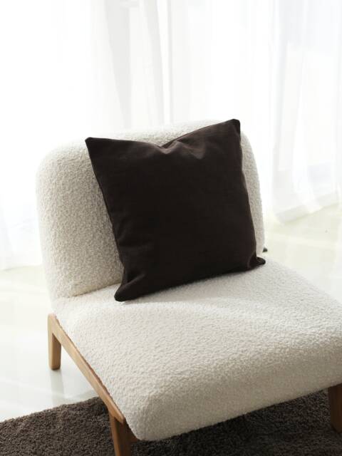 Brown Linen Any Size Throw Pillow Cover, Soft Handmade Lumbar Case, Invisible Zipper, Boho & Rustic Cushion 18x18 - image 1