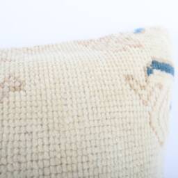 Handwoven Kilim Pillow Cover 16x24 Turkish Wool Cushion - thumbnail 3