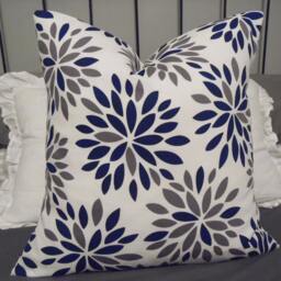 New Print.blue.grey.white.pillow Covers.slipcovers.toss Pillows.throw Pillows. Accent Pillows.cushion Covers.farmhouse Pillows.blue Pillow - thumbnail 1