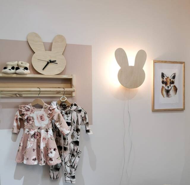 Bunny Head Lamp, Timpuu. The Bunny Is A Great Companion For Bedtime Stories Or As Night Light. Night Light, Mood - image 1
