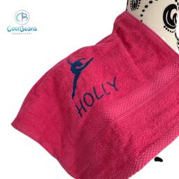 Dance Towel - Personalised Face Cloth/Hand Bath = Dancer Leap - thumbnail 1