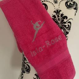 Dance Towel - Personalised Face Cloth/Hand Bath = Dancer Leap - thumbnail 3