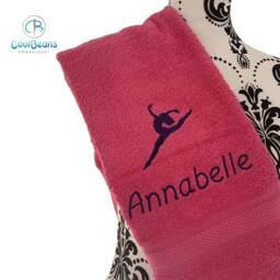 Dance Towel - Personalised Face Cloth/Hand Bath = Dancer Leap - thumbnail 2
