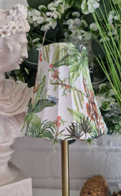 Cordless Touch Lamp. Decoupaged Monkey in The Jungle Usb Rechargeable Table Lamp.hand Decorated.four Base Colours - image 1