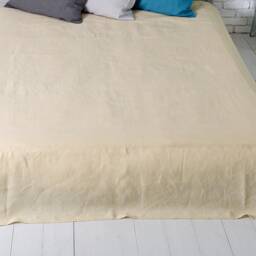 Tailored Linen Bedskirt, Shabby Chic Bedding, Bed Skirt, From 10 To 24 Drop Or Custom Size. Linen Box Pleated Bedskirt - thumbnail 2