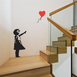 Banksy Balloon Girl Wall Stickers - thumbnail 1