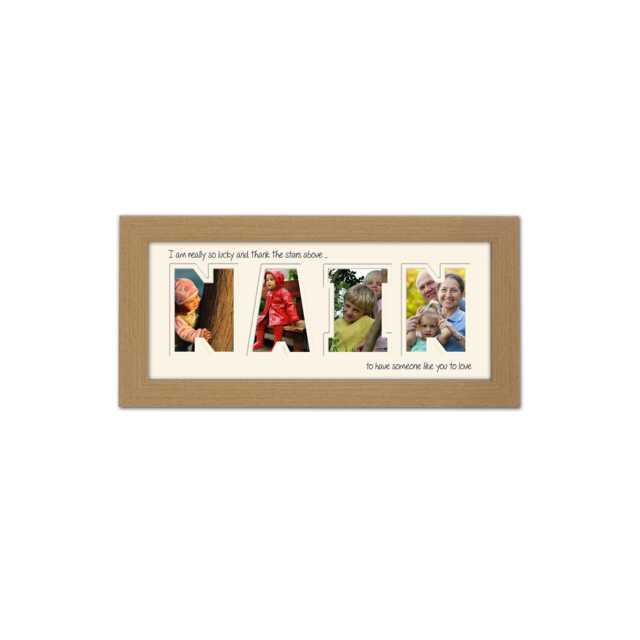 Nain Photo Frame I Thank The Stars Or We Stars Word Name Special Gift Mother's Day 896 By Photos in A Word - image 1