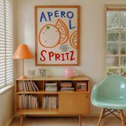 Aperol Spritz Print, Print Wall Art, Cocktail Kitchen Home Decor, Bar, Inspo, Unframed - thumbnail 2