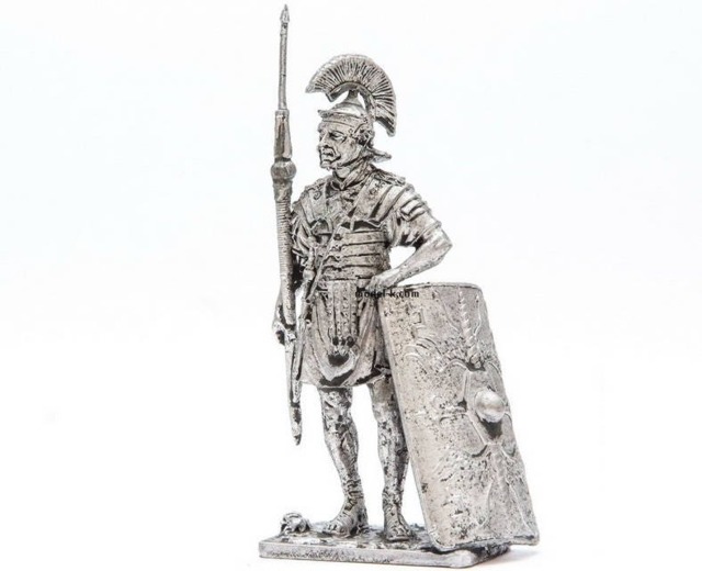 54mm Roman Legionnaire I Century A.d. 132 Tin Figure - image 1