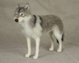 Made To Order Needle Felted Wolf Custom Needle Felted Animal Sculpture - thumbnail 1