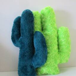 Cactus Pillow, Minky Plush Cactus Throw Cushion, Southwest Nursery, Lime Green Cactus, Stuffed - thumbnail 3