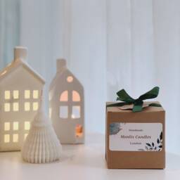 Christmas Tree Candles, Green, Red Decor, Winter Candle, Housewarming Gift, Christmas Gift For Her, Holiday Candles, Festive Candle - thumbnail 3