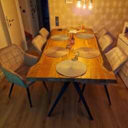 Quilted Velvet Dining Chair With Armrests Modern Accent Seating - thumbnail 1