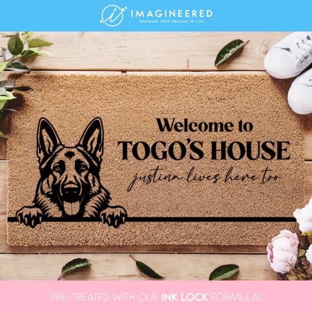 Customized Dog Doormat - Personalized Welcome Mat For Lovers Custom Breeds Gift Door Rug - image 1