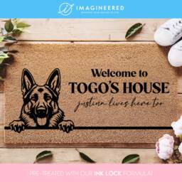 Customized Dog Doormat - Personalized Welcome Mat For Lovers Custom Breeds Gift Door Rug - thumbnail 1