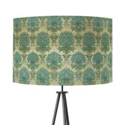 Vintage Style Sage Green Duck Egg Velvet Lampshade 25cm 30cm 35cm 40cm 45cm - Drum Lamp Shade Ceiling Lamp, Country Cottage - thumbnail 1