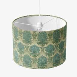 Vintage Style Sage Green Duck Egg Velvet Lampshade 25cm 30cm 35cm 40cm 45cm - Drum Lamp Shade Ceiling Lamp, Country Cottage - thumbnail 2