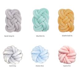 Chunky Knit Blanket, Royal Blue Oversized Handmade Braided Knot Knitted Blanket Acrylic, Vegan - thumbnail 4