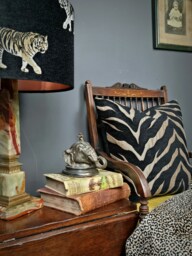 "Luxurious Tiger Print Cushion Covers - Bronze Chenille Animal -16"", 18"", 22"", 24"" & 18"" X 12"", 20"" 14"