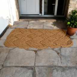 Handmade Rope Coir Doormat 100% Coconut Washable Mat Rug Indoor/Outdoor Use - 40x60( 45x75 - thumbnail 3