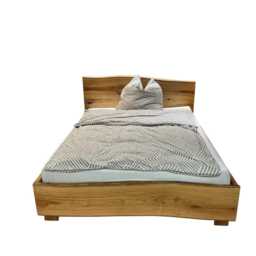 Solid Oak Bed Frame & Headboard, 100% Natural Live Edge, Avail Sizes For Twin(Single/Twin Xl/Full(Double/Queen/King/California King - thumbnail 2
