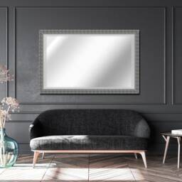 Large Silver Black Framed Mirror Molten Metal Effect Elegant Quantum Wall - Choice Of Size Premium Quality Free P&p - thumbnail 4