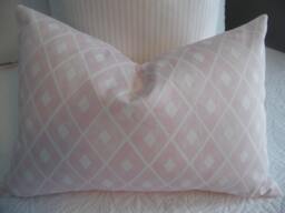 Pale Pink.creamy White.white.trillion Bella Twill.diamond.teen Room.girls Room.nursery.cottage.pillow Cover.home Decor - thumbnail 1