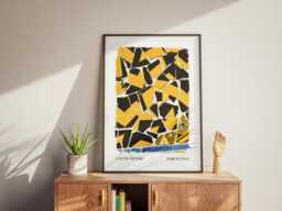 Antonio Gaudi Tiles Art Print Spanish Ceramic Pattern Wall Decor