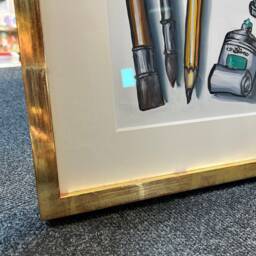 Gilded Walnut Picture Frame - Made To Order - thumbnail 4