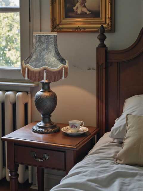 Silver Grey Paisley Fabric Lampshade Handmade in The UK For Table & Floor Standard Lamp Shades, Ceiling Lights, Clip On Wall Lights - image 1