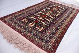 3x5 Antique Rug, Afghan Ali Khoja Tribal Fine Hand Knotted Wool Turkmen Oriental Collectors Piece Vintage Area Bedroom - thumbnail 1