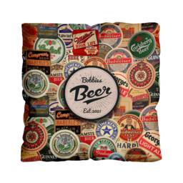 Beer Mats - 45cm X Beer Brand Inspired Personalised Cushion - thumbnail 1