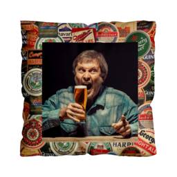 Beer Mats - 45cm X Beer Brand Inspired Personalised Cushion - thumbnail 2