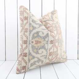 Vintage Turkish Kilim Pillow Cover Bohemian Decorative Cushion - 18''x18'' - thumbnail 3