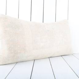 Kilim Lumbar Pillow Cover Turkish Anatolian Throw - 12x24 Inch - thumbnail 2