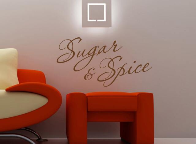 Sugar & Spice Vinyl Wall Decal Quote Sticker Decor - image 1