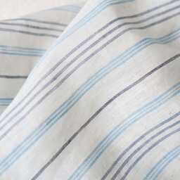 Bonner Stripe 100% Linen Curtain, 4 Colors, Airy Sheer Pure Curtain For Bedroom Livingroom, Drape, 1Pc - thumbnail 3