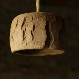 Rustic Wabi Sabi Ceramic Pendant Lamp - thumbnail 2