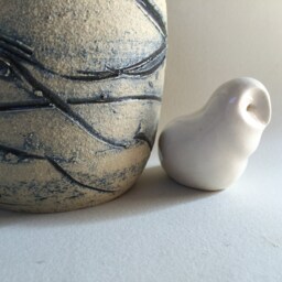 Snow Owl With Silver Heart - thumbnail 4