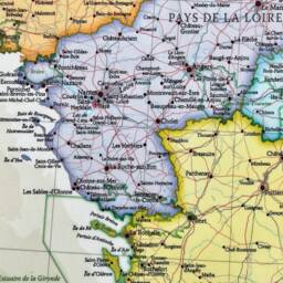 Map Of France Poster Art - Wall Decor Print Classic Edition Home Map Gift - thumbnail 4