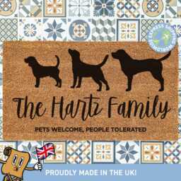 Customizable Pet Breed Doormat, Dog & Cat Breeds, Lovers Personalised Gift, Customised Gift For Him - thumbnail 1