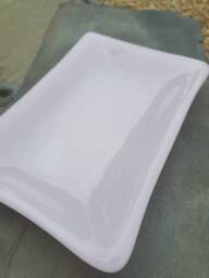 Light Pink Fused Glass Soap Dish Handmade Trinket Bowl - thumbnail 1