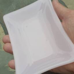Light Pink Fused Glass Soap Dish Handmade Trinket Bowl - thumbnail 2