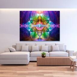 Gaiasension Cosmic Tapestry - Wall Hanging Conscious- Earth Meditation Spiritual Gaia Visionary Yoga- Art - thumbnail 2