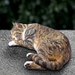 Outdoor Kitty Statue Concrete Kitten Figurine Cement Animal Decoration Handmade Ornament Cat Lover Gift Front Door Sculpture Yard Art - thumbnail 3