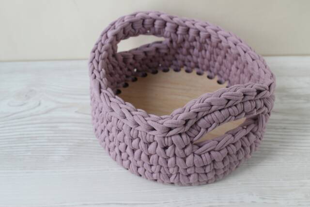 Crochet Basket, Knitted Storage Toy Storage, Bathroom Home Decor, Small Gift For Birthday, Handmade Basket - image 1