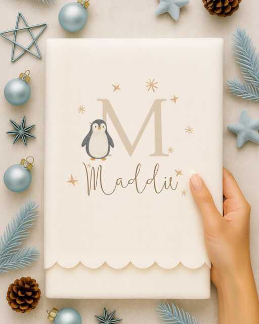 Custom Family Name Blanket Personalised Initial Girls Bedroom Gift, Gift For Her, Christmas Present - image 1