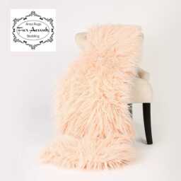 Plush Faux Fur Throw Blanket - Shag Minky Lining, Usa Made - thumbnail 3