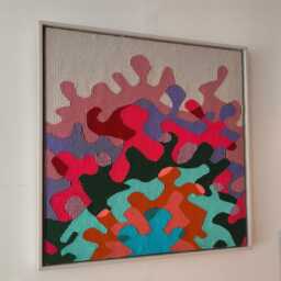 Handwoven Fiber Art Wall Hanging Anatolian Wool, Studio Potato - thumbnail 3